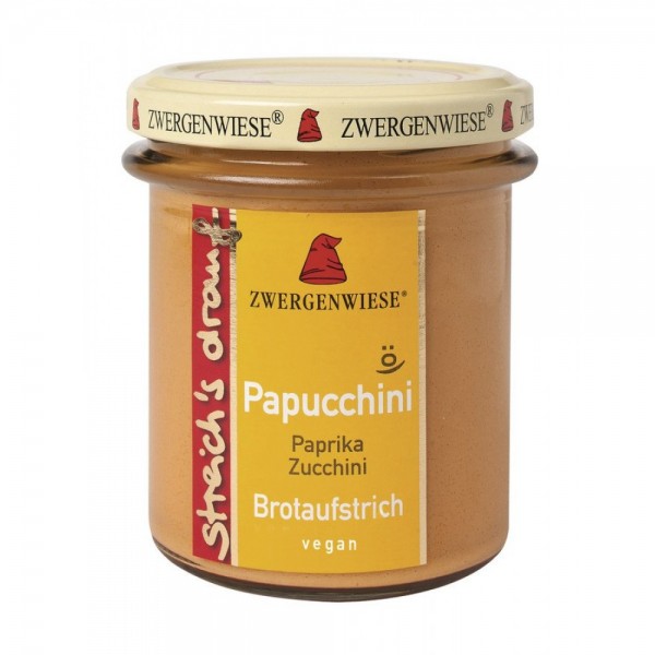 Crema tartinabila vegetala Papucchini cu ardei si zucchini fara gluten bio Zwergenwiese